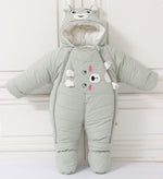 Hooded Down Baby Snowsuit - Mindful Yard