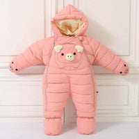 Mindful Yard Hooded Down Baby Snowsuit.