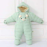 Hooded Down Baby Snowsuit - Mindful Yard