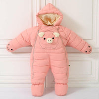 Mindful Yard Hooded Down Baby Snowsuit.