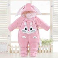 Mindful Yard Hooded Down Baby Snowsuit.
