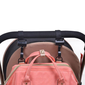 Premium Baby Stroller Hooks (Rotate 360 Degrees) - 2pcs - Mindful Yard