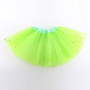 Mindful Yard tutu Fluorescent Yellow / Standard Girl's Beautiful Ballerina Tutu Dress